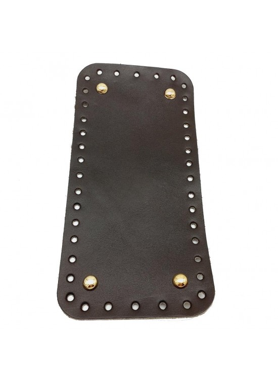 Çanta Aksesuar Gerçek Deri Koyu Kahve 25X12 cm Dikdörtgen Light Gold Metalli Çanta Tabanı Çanta Aksesuar Gerçek Deri Koyu Kahve 25X12 cm Dikdörtgen Light Gold Metalli Çanta Tabanı