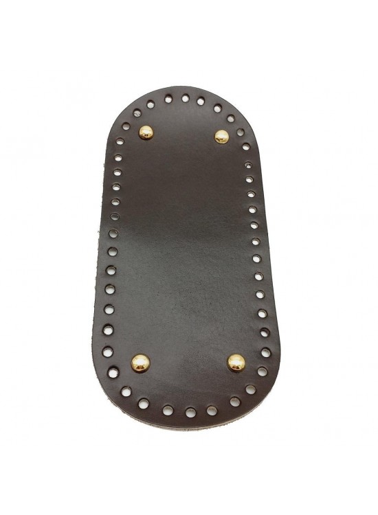 Çanta Aksesuar Gerçek Deri Koyu Kahve 25X12 cm Oval Light Gold Metalli Çanta Tabanı Çanta Aksesuar Gerçek Deri Koyu Kahve 25X12 cm Oval Light Gold Metalli Çanta Tabanı