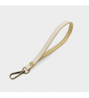 Çanta Aksesuar Gerçek Deri Krem Renk Elcik Antik Metalli