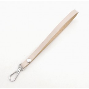 Çanta Aksesuar Gerçek Deri Krem Renk Elcik Gümüş Metalli