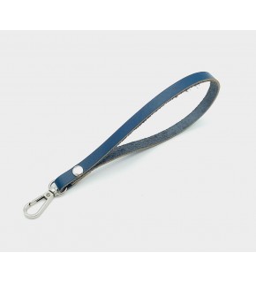 Çanta Aksesuar Gerçek Deri Lacivert Renk Elcik Gümüş Metalli