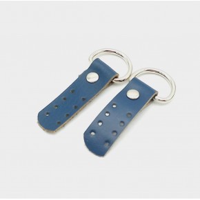 Çanta Aksesuar Gerçek Deri Lacivert Sapucu (Böce) Gümüş Metalli