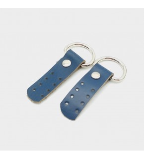 Çanta Aksesuar Gerçek Deri Lacivert Sapucu (Böce) Gümüş Metalli