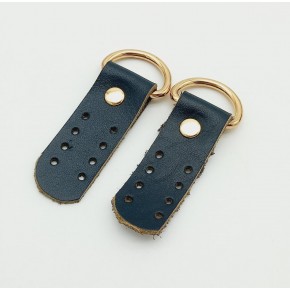 Çanta Aksesuar Gerçek Deri Lacivert Sapucu (Böce) Light Gold Metalli