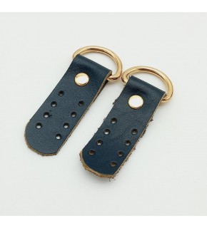 Çanta Aksesuar Gerçek Deri Lacivert Sapucu (Böce) Light Gold Metalli