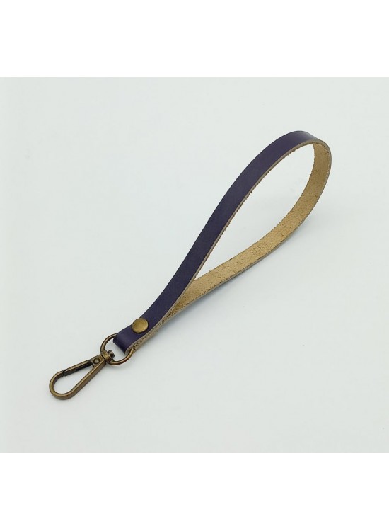 Çanta Aksesuar Gerçek Deri Mor Renk Elcik Antik Metalli