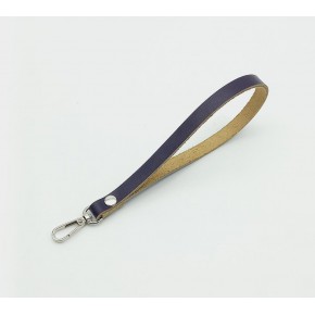 Çanta Aksesuar Gerçek Deri Mor Renk Elcik Gümüş Metalli