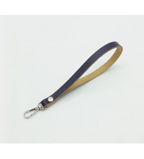 Çanta Aksesuar Gerçek Deri Mor Renk Elcik Gümüş Metalli