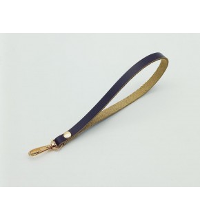 Çanta Aksesuar Gerçek Deri Mor Renk Elcik Light Gold Metalli