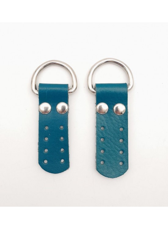 Çanta Aksesuar Gerçek Deri Sapucu (Böce) Turkuaz Renk Gümüş Metalli Çanta Aksesuar Gerçek Deri Sapucu (Böce) Turkuaz Renk Gümüş Metalli