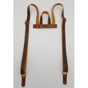 Çanta Aksesuar Gerçek Deri Sırt Çanta Sapı Crazy Oil Hardal Sarı Antik Metalli