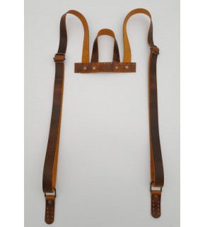 Çanta Aksesuar Gerçek Deri Sırt Çanta Sapı Crazy Oil Hardal Sarı Antik Metalli