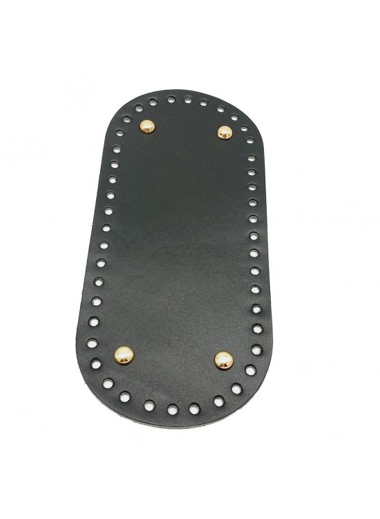 Çanta Aksesuar Gerçek Deri Siyah 25X12 cm Oval Light Gold Metalli Çanta Tabanı Çanta Aksesuar Gerçek Deri Siyah 25X12 cm Oval Light Gold Metalli Çanta Tabanı