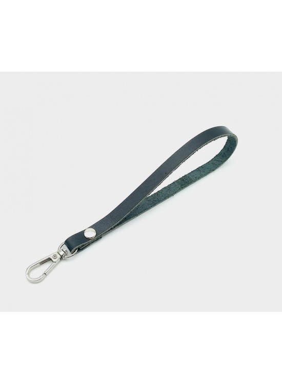 Çanta Aksesuar Gerçek Deri Siyah Renk Elcik Gümüş Metalli