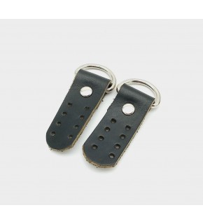 Çanta Aksesuar Gerçek Deri Siyah Sapucu (Böce) Gümüş Metalli