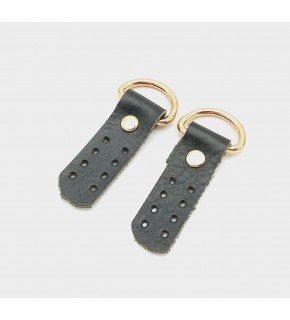 Çanta Aksesuar Gerçek Deri Siyah Sapucu (Böce) Light Gold Metalli