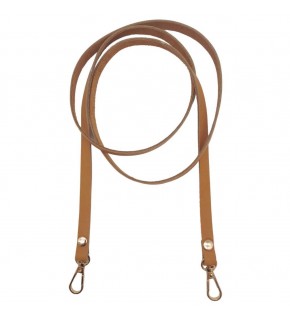 Çanta Aksesuar Gerçek Deri Spagetti Model Açık Taba Renk Light Gold Metal Çanta Sapı