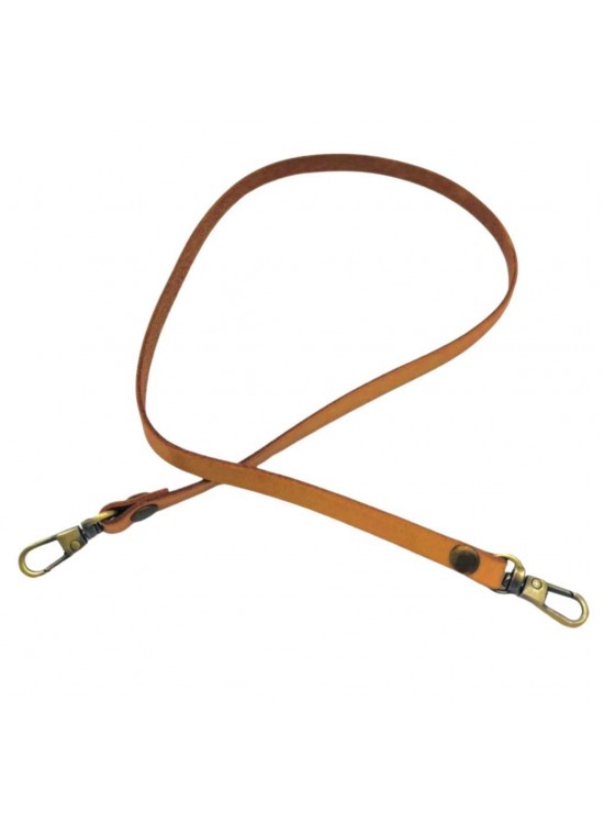 Çanta Aksesuar Gerçek Deri Spagetti Model Ham Renk 65 cm Çanta Sapı Antik Metalli