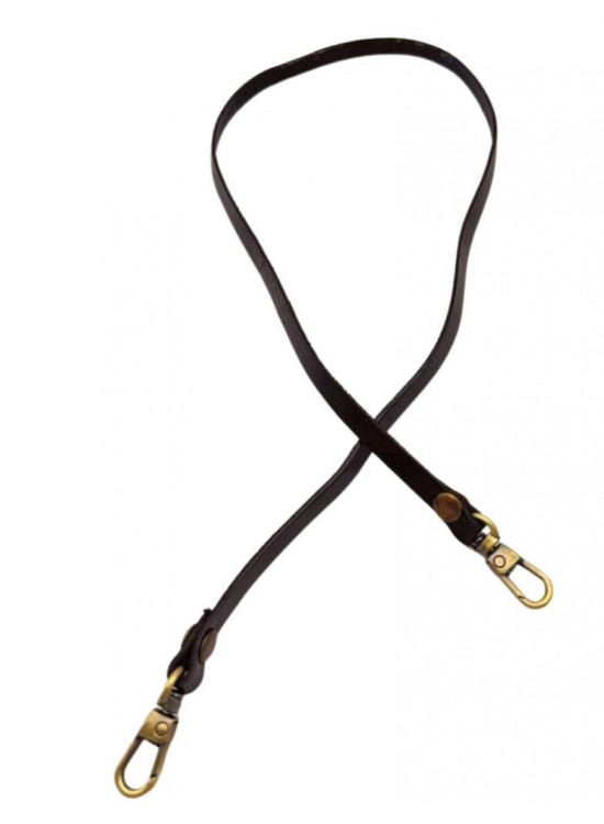 Çanta Aksesuar Gerçek Deri Spagetti Model Koyu Kahve Renk 65 cm Çanta Sapı Antik Metalli Çanta Aksesuar Gerçek Deri Spagetti Model Koyu Kahve Renk 65 cm Çanta Sapı Antik Metalli