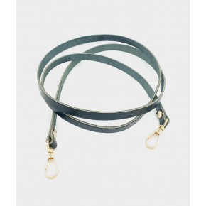 Çanta Aksesuar Gerçek Deri Spagetti Model Siyah Light Gold Metal Çanta Sapı