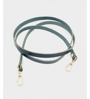 Çanta Aksesuar Gerçek Deri Spagetti Model Siyah Light Gold Metal Çanta Sapı