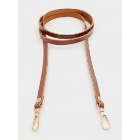 Çanta Aksesuar Gerçek Deri Spagetti Model Sütlü Kahve Light Gold Metal Çanta Sapı