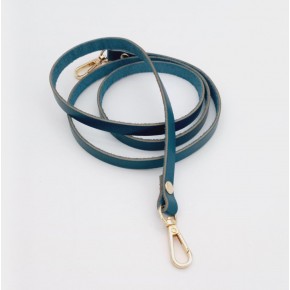 Çanta Aksesuar Gerçek Deri Spagetti Model Turkuaz Light Gold Metal Çanta Sapı