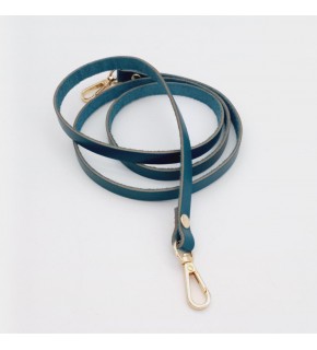 Çanta Aksesuar Gerçek Deri Spagetti Model Turkuaz Light Gold Metal Çanta Sapı