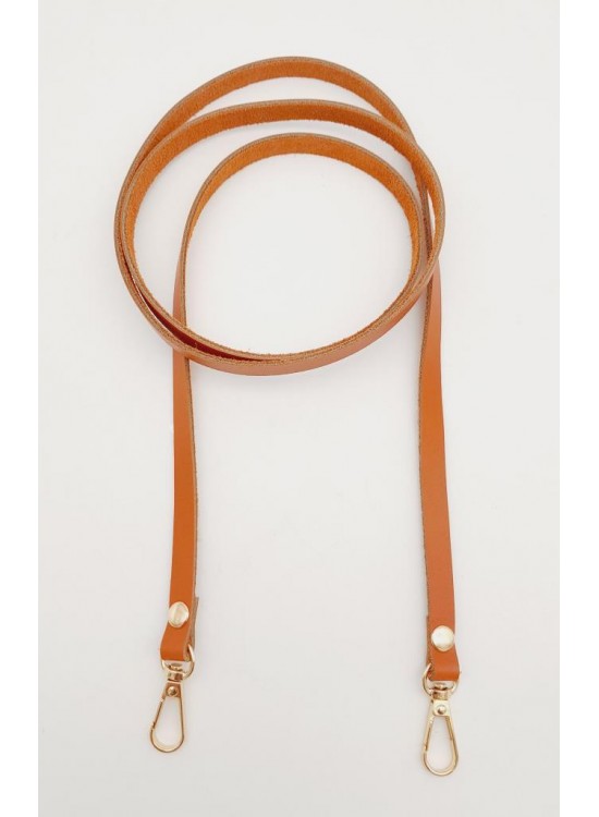 Çanta Aksesuar Gerçek Deri Spagetti Model Turuncu Taba Light Gold Metal Çanta Sapı Çanta Aksesuar Gerçek Deri Spagetti Model Turuncu Taba Light Gold Metal Çanta Sapı