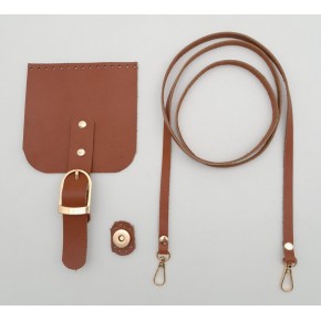 Çanta Aksesuar Gerçek Deri Spagetti Saplı Taba Renk Cep Telefonu Çanta Seti Light Gold Metalli