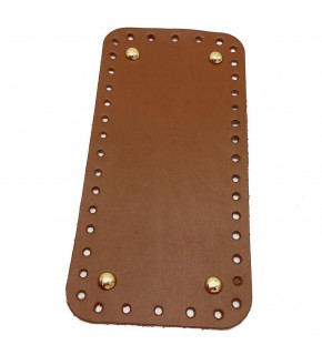 Çanta Aksesuar Gerçek Deri Sütlü Kahve 25X12 cm Dikdörtgen Light Gold Metalli Çanta Tabanı