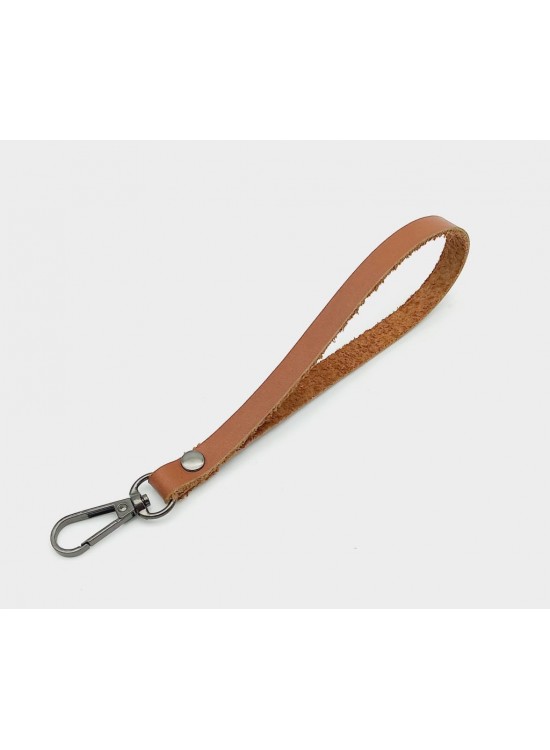 Çanta Aksesuar Gerçek Deri Sütlü Kahve Renk Elcik Füme Metalli