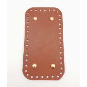 Çanta Aksesuar Gerçek Deri Taba 15X8 cm Dikdörtgen Light Gold Metalli Çanta Tabanı