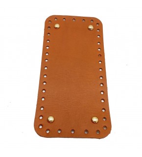 Çanta Aksesuar Gerçek Deri Taba 25X12 cm Dikdörtgen Light Gold Metalli Çanta Tabanı