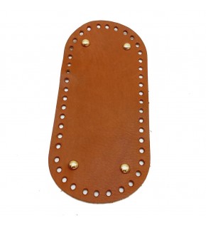 Çanta Aksesuar Gerçek Deri Taba 25X12 cm Oval Light Gold Metalli Çanta Tabanı