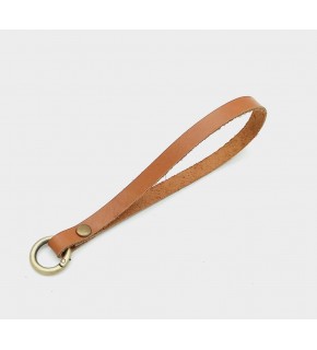 Çanta Aksesuar Gerçek Deri Taba Renk Halkalı Elcik Antik Metalli