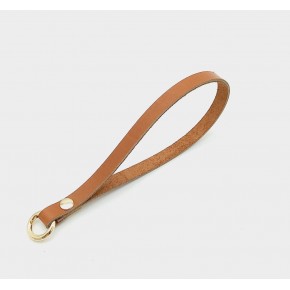 Çanta Aksesuar Gerçek Deri Taba Renk Halkalı Elcik Light Gold Metalli