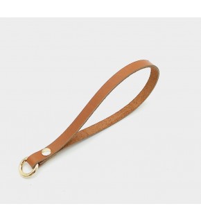 Çanta Aksesuar Gerçek Deri Taba Renk Halkalı Elcik Light Gold Metalli