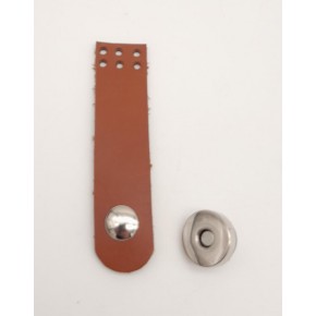 Çanta Aksesuar Gerçek Deri Taba Renk Mini Kapak 8X2 Cm Gümüş Metalli