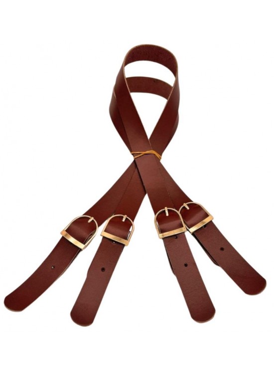 Çanta Aksesuar Gerçek Deri Tokalı Model Çanta Sapı Kızıl Kahve Renk Light Gold Metalli Çanta Aksesuar Gerçek Deri Tokalı Model Çanta Sapı Kızıl Kahve Renk Light Gold Metalli