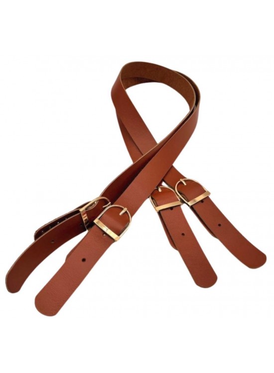 Çanta Aksesuar Gerçek Deri Tokalı Model Çanta Sapı Taba Renk Light Gold Metalli Çanta Aksesuar Gerçek Deri Tokalı Model Çanta Sapı Taba Renk Light Gold Metalli