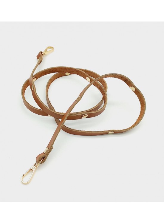 Çanta Aksesuar Gerçek Deri Troklu Spagetti Model Taba Light Gold Metal Çanta Sapı Çanta Aksesuar Gerçek Deri Troklu Spagetti Model Taba Light Gold Metal Çanta Sapı