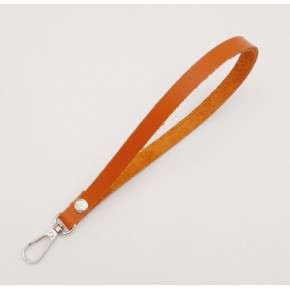 Çanta Aksesuar Gerçek Deri Turuncu Taba Renk Elcik Gümüş Metalli