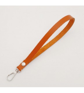 Çanta Aksesuar Gerçek Deri Turuncu Taba Renk Elcik Gümüş Metalli