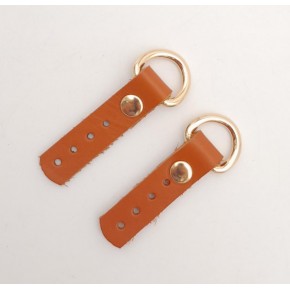 Çanta Aksesuar Gerçek Deri Turuncu Taba Sapucu (Böce) Light Gold Metalli