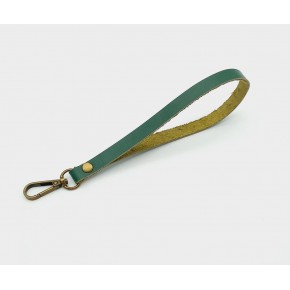 Çanta Aksesuar Gerçek Deri Yeşil Renk Elcik Antik Metalli