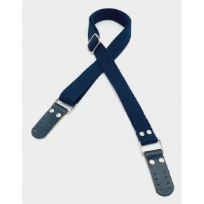 Çanta Aksesuar Gerçek Derili Ayarlanabilir Lacivert Renk Pamuklu Kolon Çanta Sapı