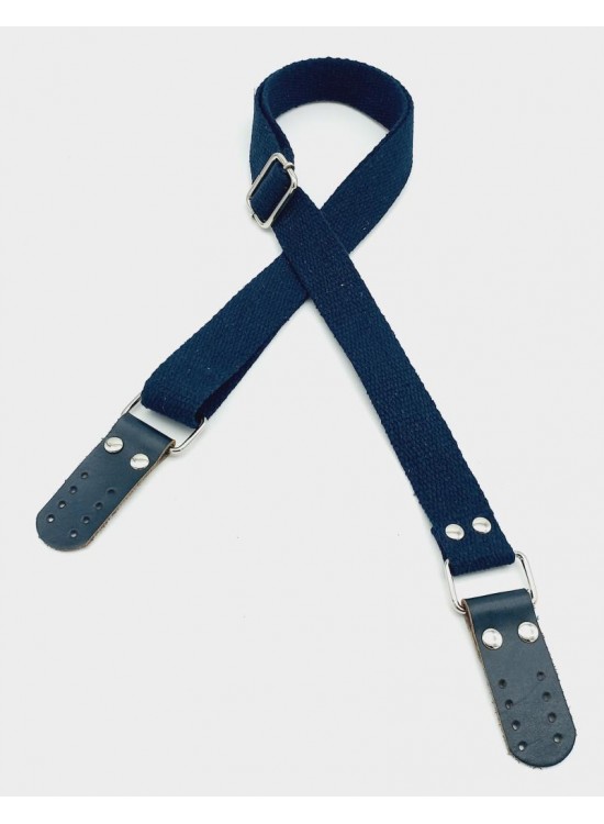 Çanta Aksesuar Gerçek Derili Ayarlanabilir Lacivert Renk Pamuklu Kolon Çanta Sapı