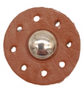 Çanta Aksesuar Gerçek Derili Kabara Taba Renk Gümüş Metalli 1 Adet