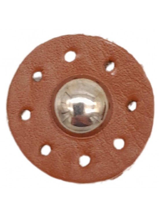 Çanta Aksesuar Gerçek Derili Kabara Taba Renk Gümüş Metalli 1 Adet